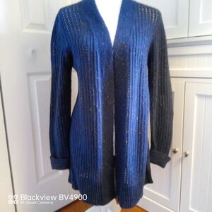 Studio Works Knit Open Cardigan Sweater Size Small